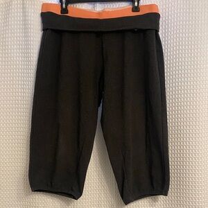 Nike Dri-FIT Gray and Peachy Orange cropped pants